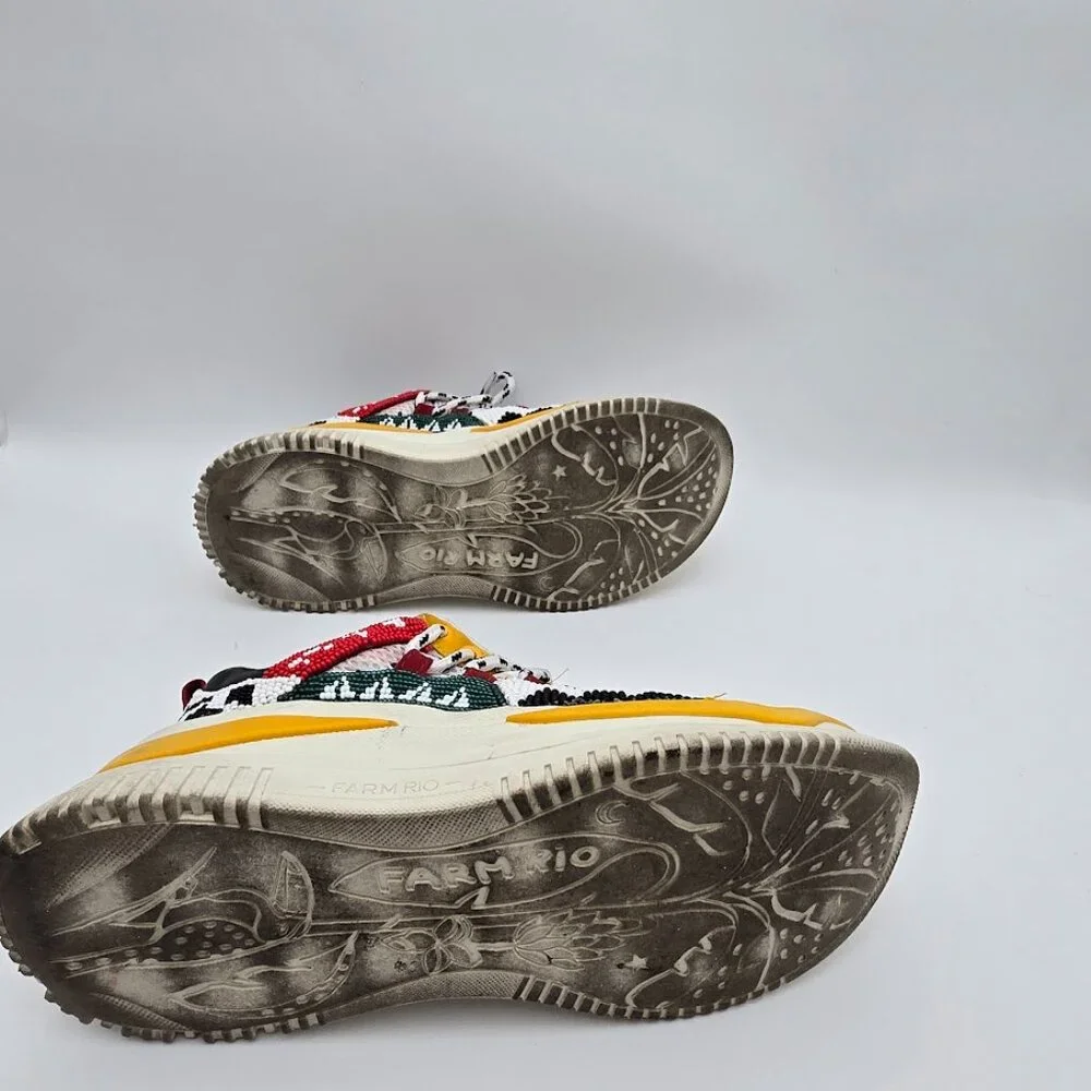FARM Rio Irie Beaded Platform Sneakers in Multi color - Picture 8 of 8
